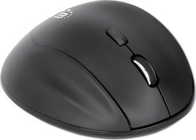 Mouse pa kabllo Manhattan Ergonomic, optik 1600dpi, 6 butona, i zi