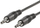 Kabllo audio Roline 11.09.4501, jack 3.5 mm në të dy skajet, 1m, i zi