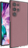 Mbrojtëse telefoni Spring Case për Samsung Galaxy S22 Ultra, xhel TPU, transparente, me kornizë blu