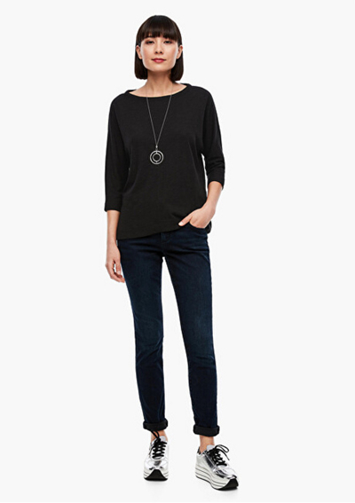 Bluzë S.Oliver Loose Fit, e zezë, 04.899.39.2757 .9999