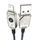 Kabllo USB Baseus Aramid Fiber, USB A në Lightning, 1 m, e bardhë