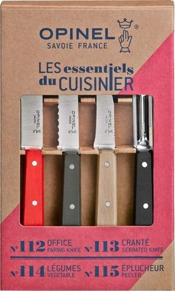 Set thikash kuzhine Opinel Loft 4 Essentials, 4 copë, çelik inoks, shumëngjyrëshe