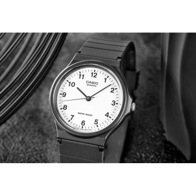 Ora dore Casio MQ-24-7BLLEG, kuarc, analoge, e zezë