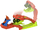 Set loje Hot Wheels Monster Trucks Snake Slam Takedown, përfshin kamion 1:64, shumëngjyrësh