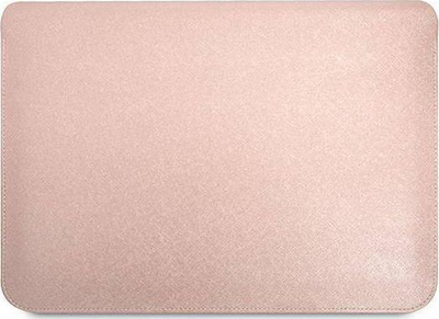 Futrollë tableti Guess Sleeve GUCS14PSATLP, 13-14", lëkurë Saffiano, rozë