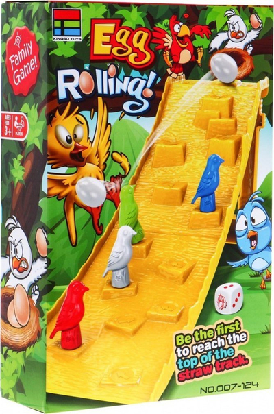 Lojë tavoline Kingson Toys Egg Rolling, familjare, 2 4 lojtarë, shumëngjyrëshe
