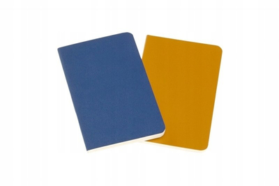 Set fletore Moleskine Volant Journals XS Ruled, 2 copë, blu dhe e verdhë