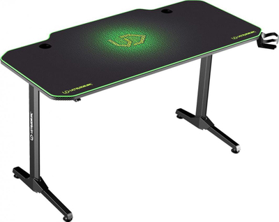 Tavolinë Ultradesk Frag, e zezë / gjelbër
