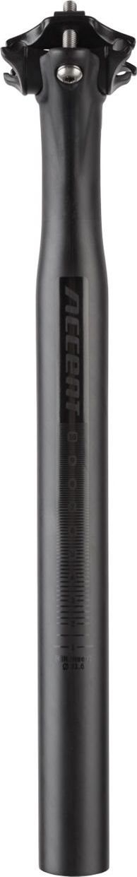 Shticë седло Accent EVO Carbon 0offset, 30.9mm, 400mm, црна