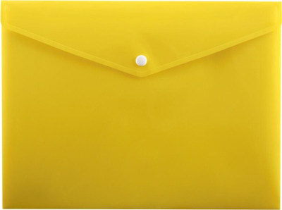 Zarf dokumentesh Penmate Snap Fastener A5, PP, i verdhë
