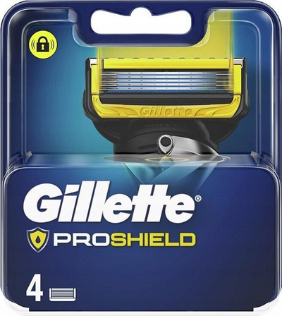 Koka rroje Gillette Fusion ProShield, 4 copë, për burra, me shumë tehe