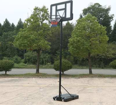 Set basketbolli Tajfun Adjustable, lartësi 1.35-3.05m, panel transparent, i zi