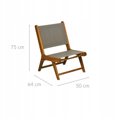 Set mobiljesh kopshti Ambiance, 2 karrige dhe tavolinë, dru akacie, gri