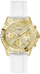 Orë dore për goca Guess Majesty GW0772L3, e bardhë