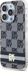 Mbrojtëse telefoni DKNY DKHMP14LHCPTSK për iPhone 14 Pro 6.1\", kapak i fortë MagSafe, i zi me kuadrate