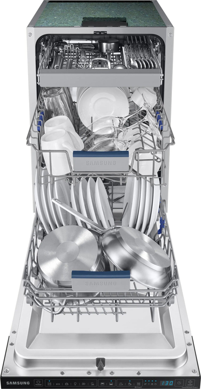 Вградлива машина за садови Samsung DW50DG450B00ET, 45 cm, 10 сета, инокс