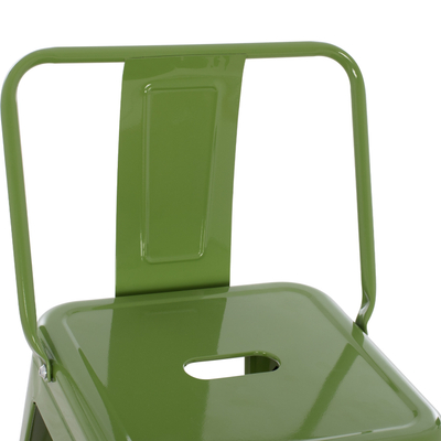 Stol bari me mbështetëse Melita-Pro 42x42x100Hcm (HM98643.53), gjelbër