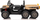 Makina elektrike për kalamaj Lean Toys XMX623B, 24V, dyvendëshe, ngjyrë e artë