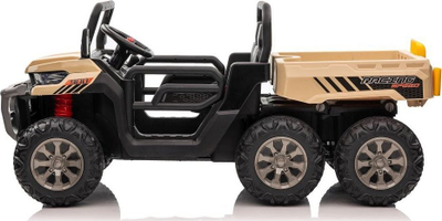 Makina elektrike për kalamaj Lean Toys XMX623B, 24V, dyvendëshe, ngjyrë e artë
