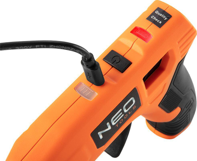 Pistole ngjitëse Neo 17-083, 3.7V, USB, portokalli