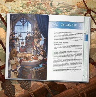Libër rregullash RPG Fabula Ultima Anime RPG JRPG, libri bazë i rregullave, 360 faqe, kapak i butë, me shumë ngjyra