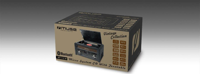 Sistem muzikor Muse MT-115W, gramafon, CD, Bluetooth, kafe