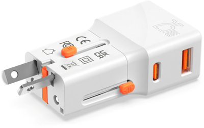 Përshtatës udhëtimi 4smarts Nomad Pocket, 25W, universal, i bardhë