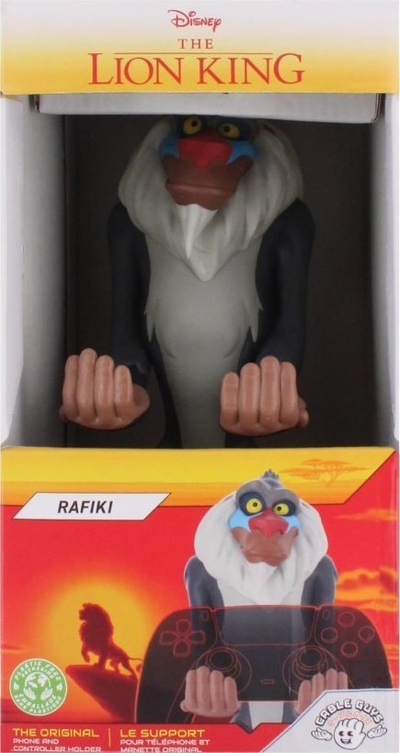 Mbajtëse telefoni dhe kontrollori Cable Guys Lion King Rafiki, figurë për zbukurim, universale, shumëngjyrëshe
