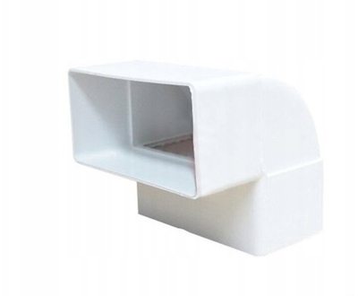 Kënd vertikal ventilimi D/KPI, 110x55mm, ABS, i bardhë