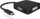 Adapter video USB C ICY BOX 4 në 1, DP HDMI DVI VGA, i zi