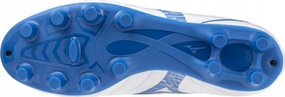 Këpucë futbolli Mizuno Monarcida Neo III Select P1GA242525, tapat FG, lëkurë sintetike, të bardha me blu