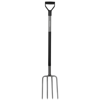 Sfurk ergonomik Fiskars, për kopësht, hirtë/ zezë