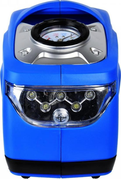 Kompresor mini GEKO G01260, 100W, 12V/230V, blu
