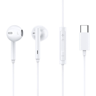 Kufje me kabllo Mcdodo HP-7500, USB-C, me mikrofon, të bardha