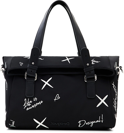 Çantë dore Desigual Ekix Loverty 23SAXY272000, e zezë