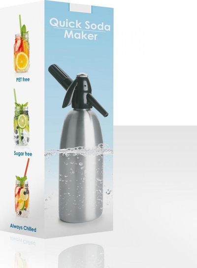 Aparat për ujë me gaz ART SA-01A, 1L, argjendtë