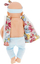 Kukull beb Mega Creative JQBaby, 32 cm, me rroba plot ngjyra
