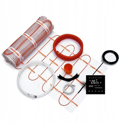 Set ngrohje dyshemeje Thermoval WT 2010 AL, 150 W/m², 8 m², me termostat TVT