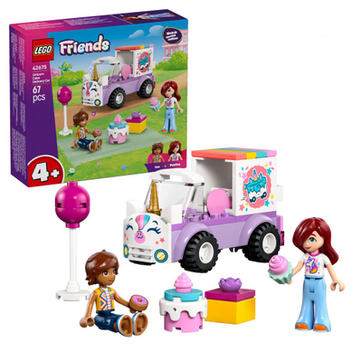 Set LEGO Unicorn Cake Delivery Car 42675, lodër ndërtimi, shumëngjyrësh