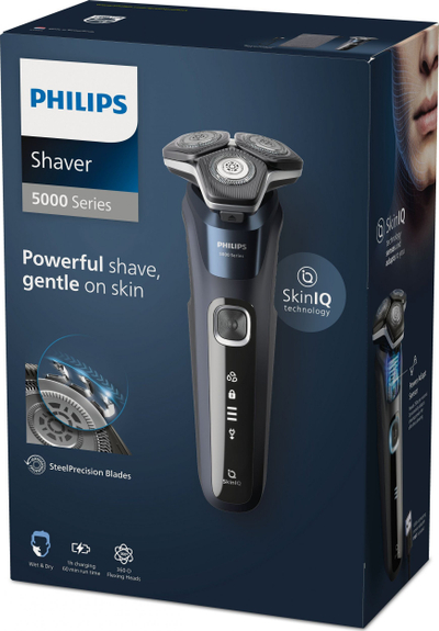 Rrojë elektrike Philips Series 5000 SHAVER S5885/10, pa kabllo, e zezë