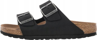 Sandale Birkenstock Arizona BS 1019057, unisex, me 2 rripa, të zeza