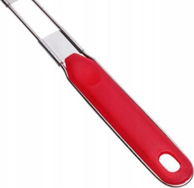 Lugë-sitaj kuzhine Kamille KM-4367, çelik inox, dorezë plastike, e kuqe