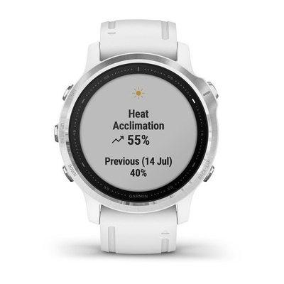 Orë e mençur Garmin Fenix 6S, e bardhë/ argjendtë