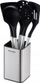 Set veglash kuzhine Kamille KM-5238, 6 pjesë, me qëndrim, inox me të zezë