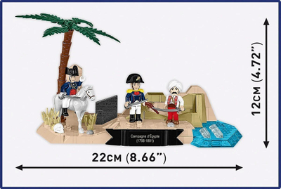 Set blloqesh COBI Campagne d'Égypte 1798–1801, 240 copa, dioramë historike, shumëngjyrëshe