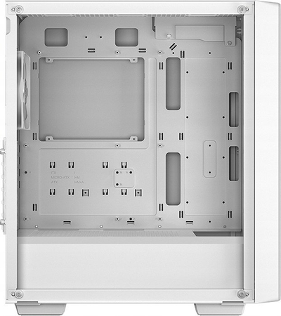 Kasa PC DeepCool CC560 Mesh V2, midi tower, xham i temperuar, e bardhë