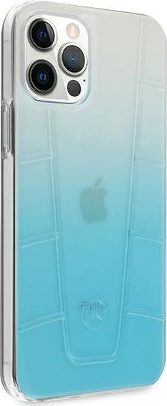 Kapak telefoni Mercedes MEHCP12LCLGBL për iPhone 12 Pro Max 6.7", Transparent Line, blu