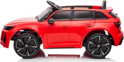 Makina elektrike për kalamoj Audi RS6, me telekomandë, LED, e kuqe