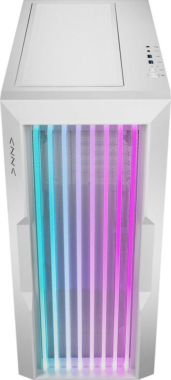 Kase kompjuteri AZZA Guardian, MIDI ATX, PSU 520W, e bardhë me xham