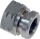 Lidhës çeliku TurboWorks S.S HOSE END, M10x1.0, kokë gjashtëkëndore 17mm, argjendtë